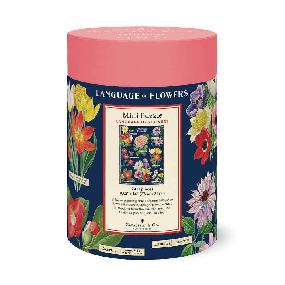 Puzzle mini Cavallini Language of Flowers 240 piezas
