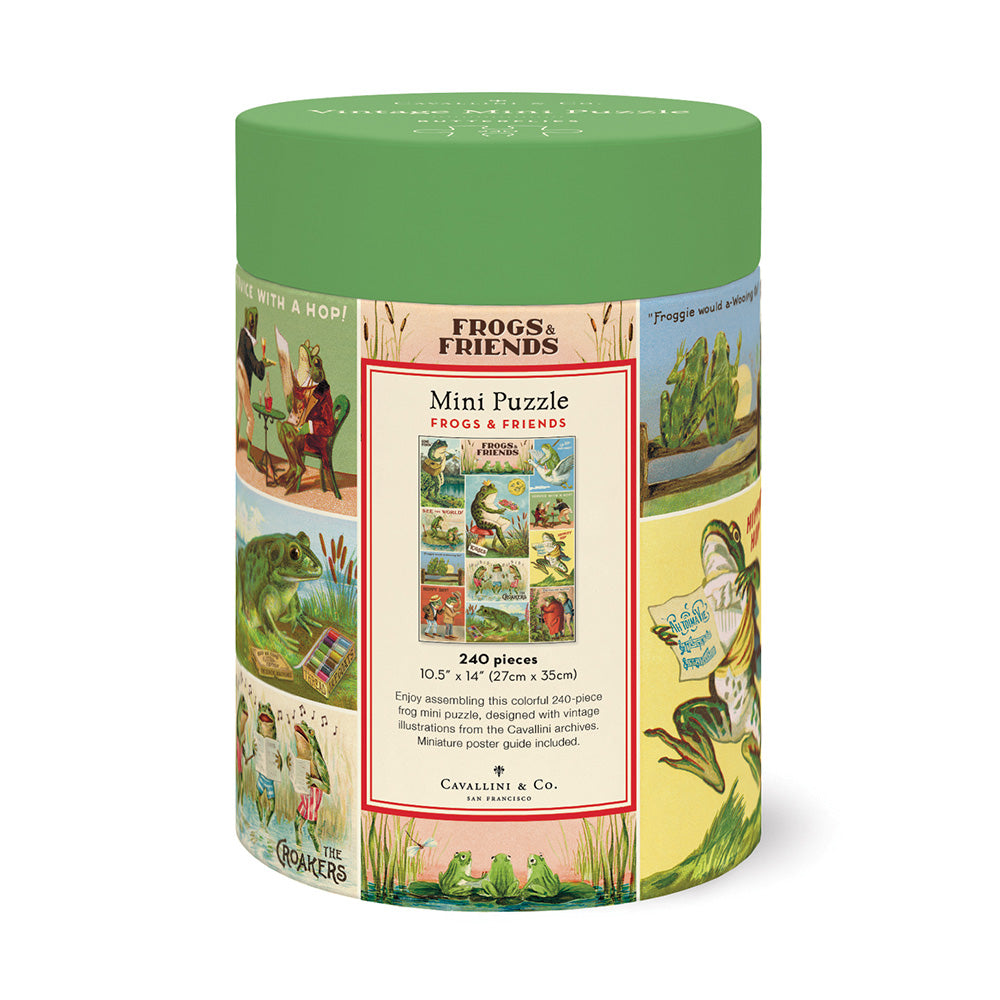 Puzzle mini Cavallini Frogs & Friends 240 piezas