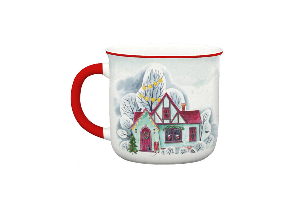 Taza de Cerámica Invierno Hogar 🏡❄️