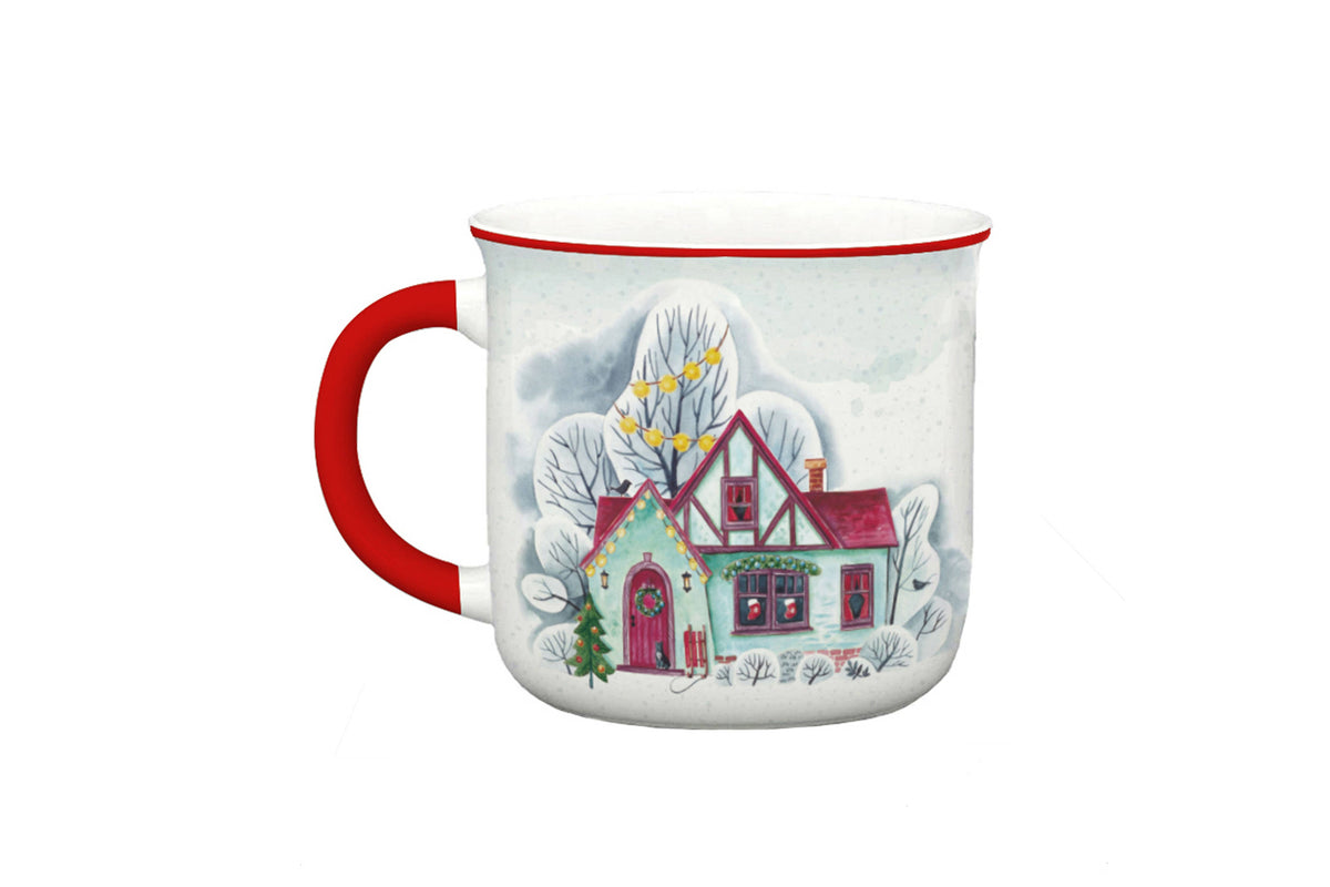 Taza de Cerámica Invierno Hogar 🏡❄️
