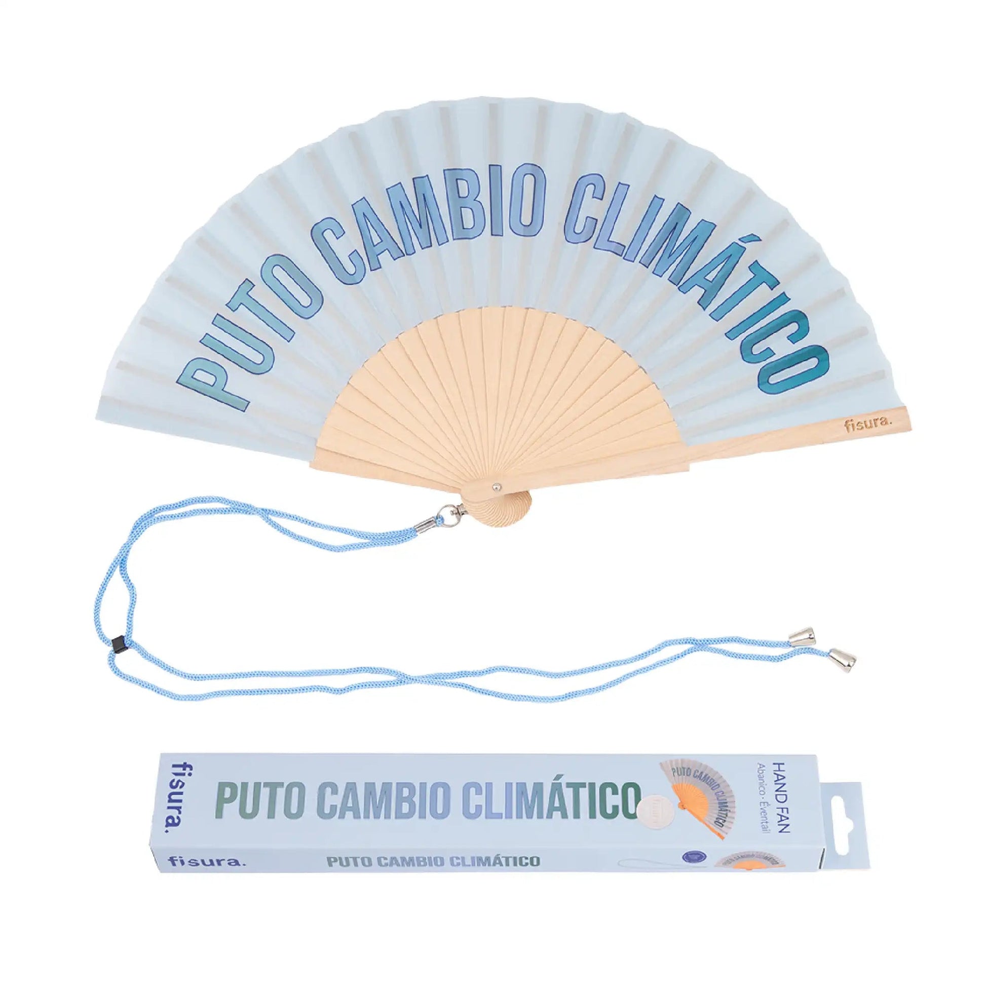 Abanico “Puto cambio climático”