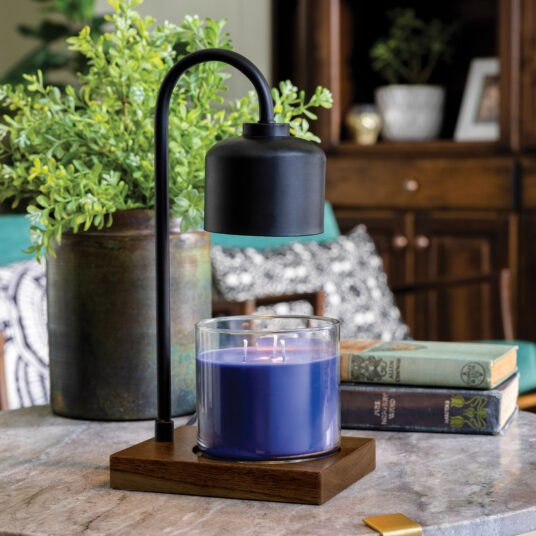 Lámpara Calentadora de Velas – Modelo Arched Wood
