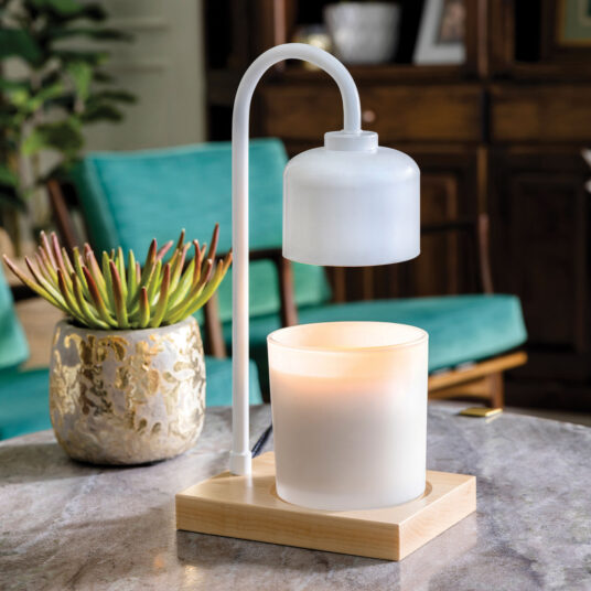 Lámpara Calentadora de Velas – Modelo Arched Wood