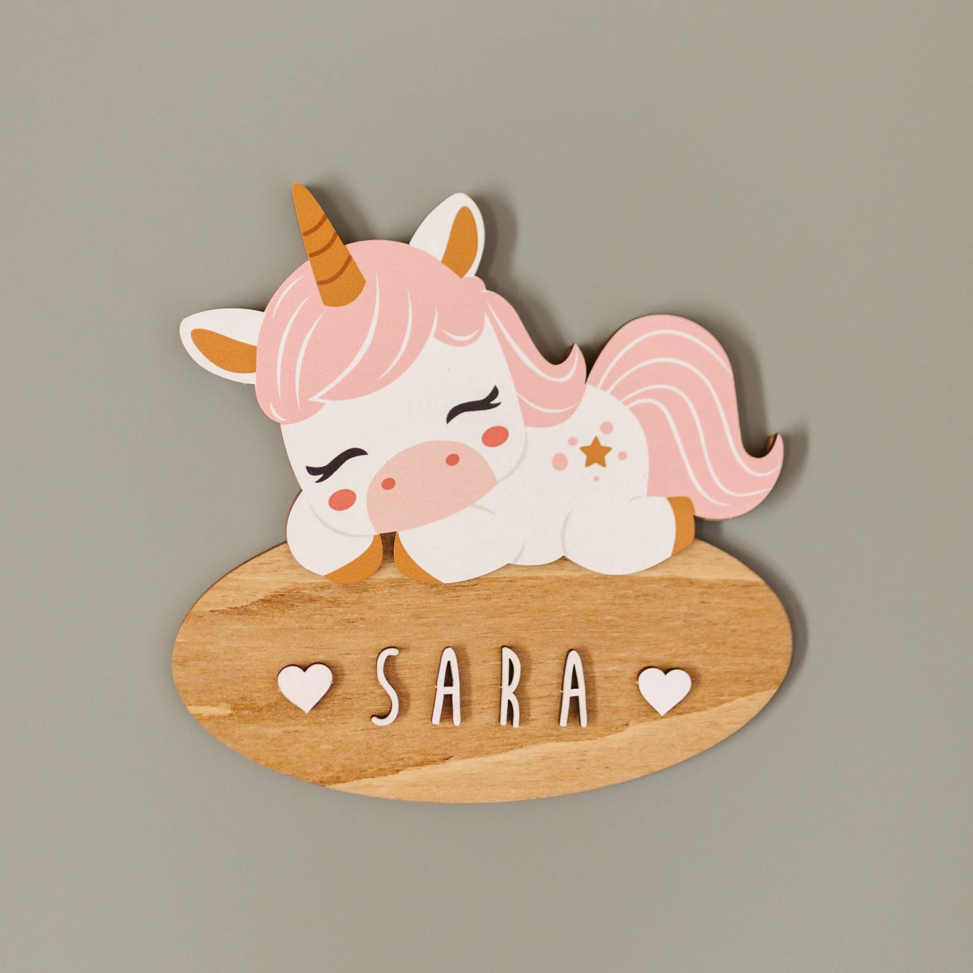 Placa Unicornio Personalizada