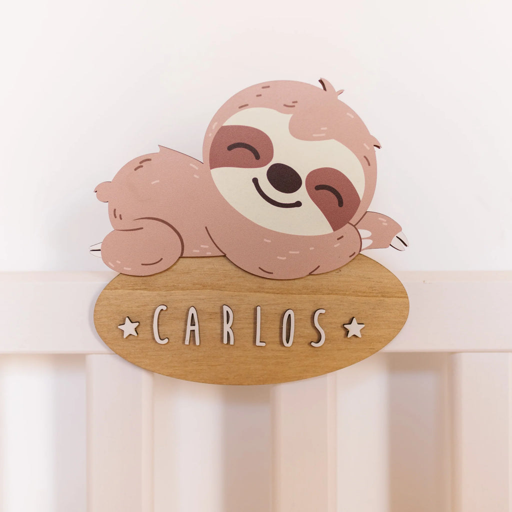 Placa Perezoso Personalizada