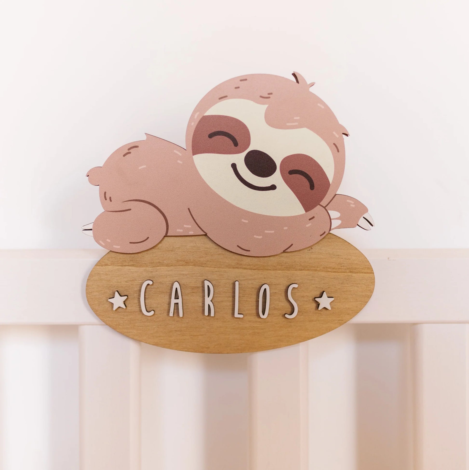 Placa Perezoso Personalizada