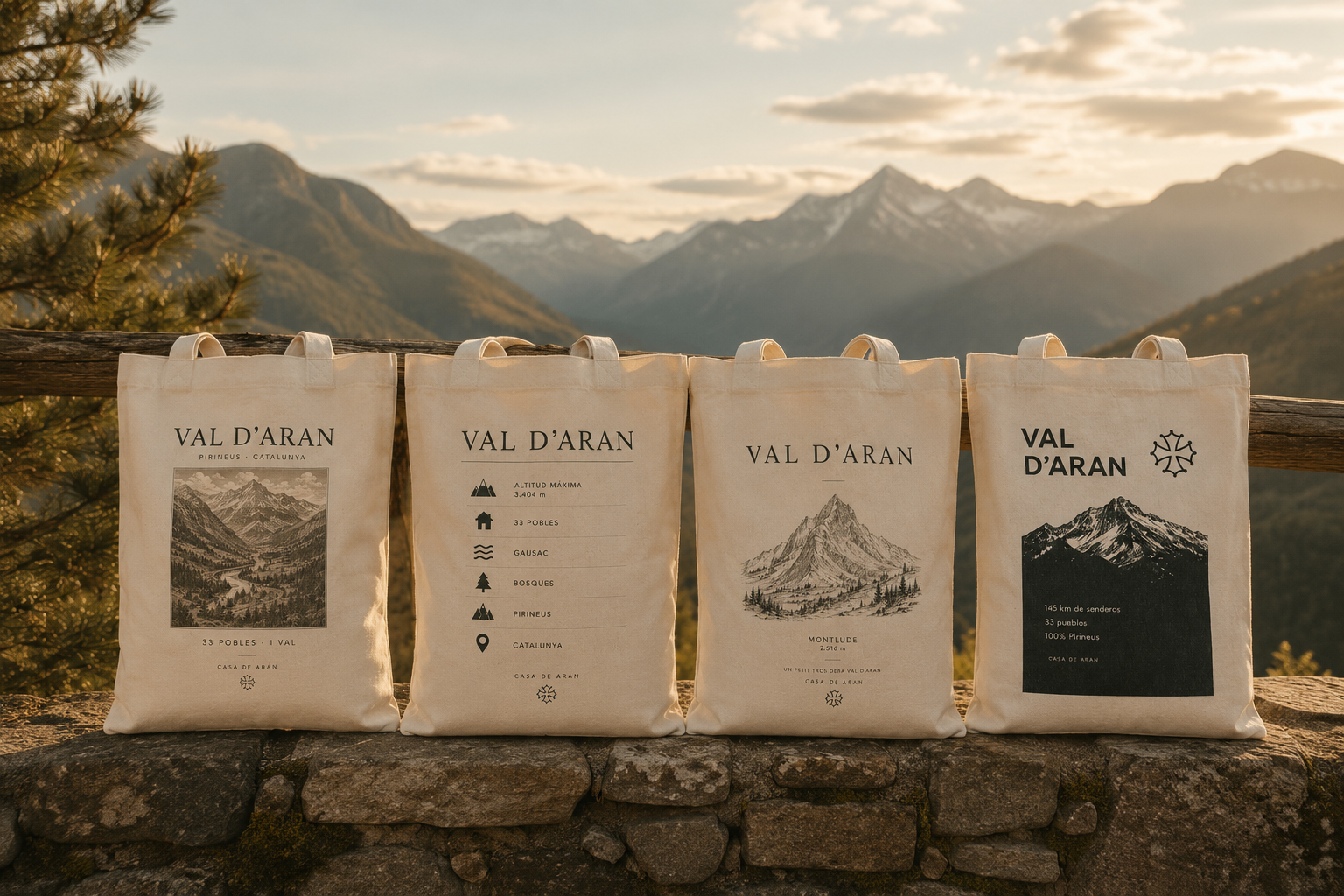 Un Petit Tros dera Val  Bolsas de tela Val d'Aran