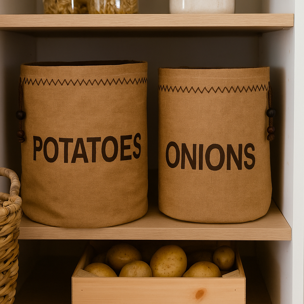 🥔🧅 Set Bolsas de Despensa  Patatas & Cebollas