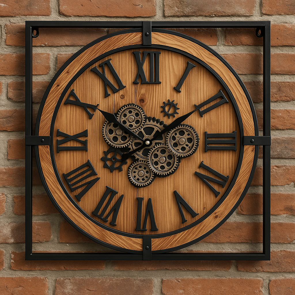 Reloj de pared grande hierro