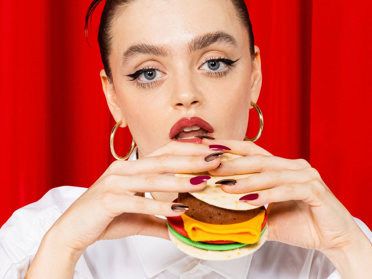 Calcetines Cheeseburger Eat My Socks