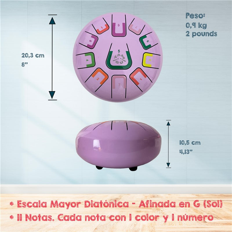 Tambú 8" 11notas - Violeta