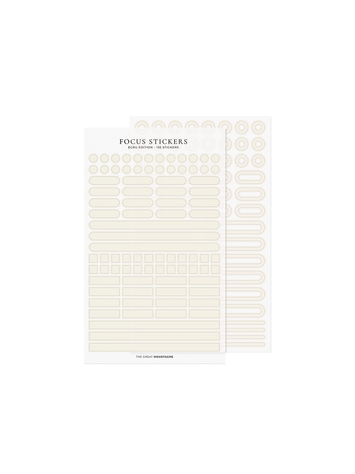 Focus Inkjet Sticker Focus Stickers 1·9 Ecru – Casa de Arán