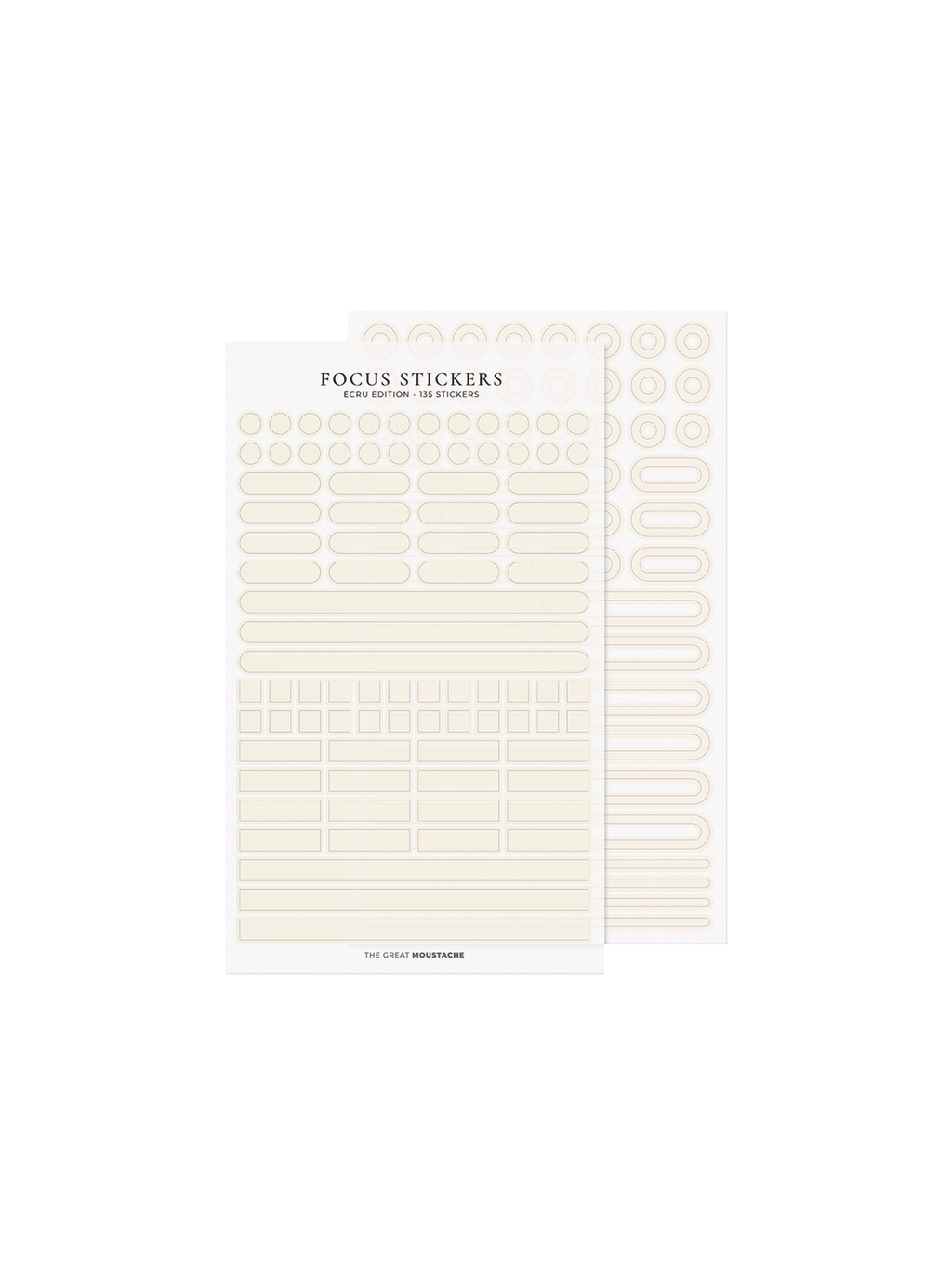 Focus Stickers 1·9 Ecru