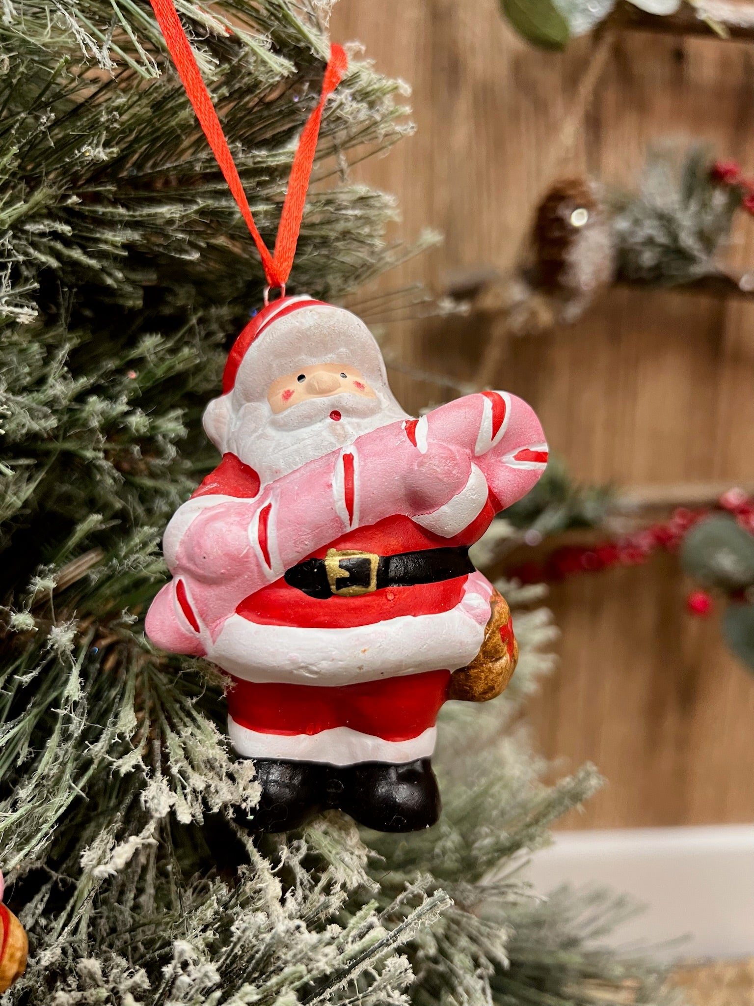 Santa de Cerámica para Colgar