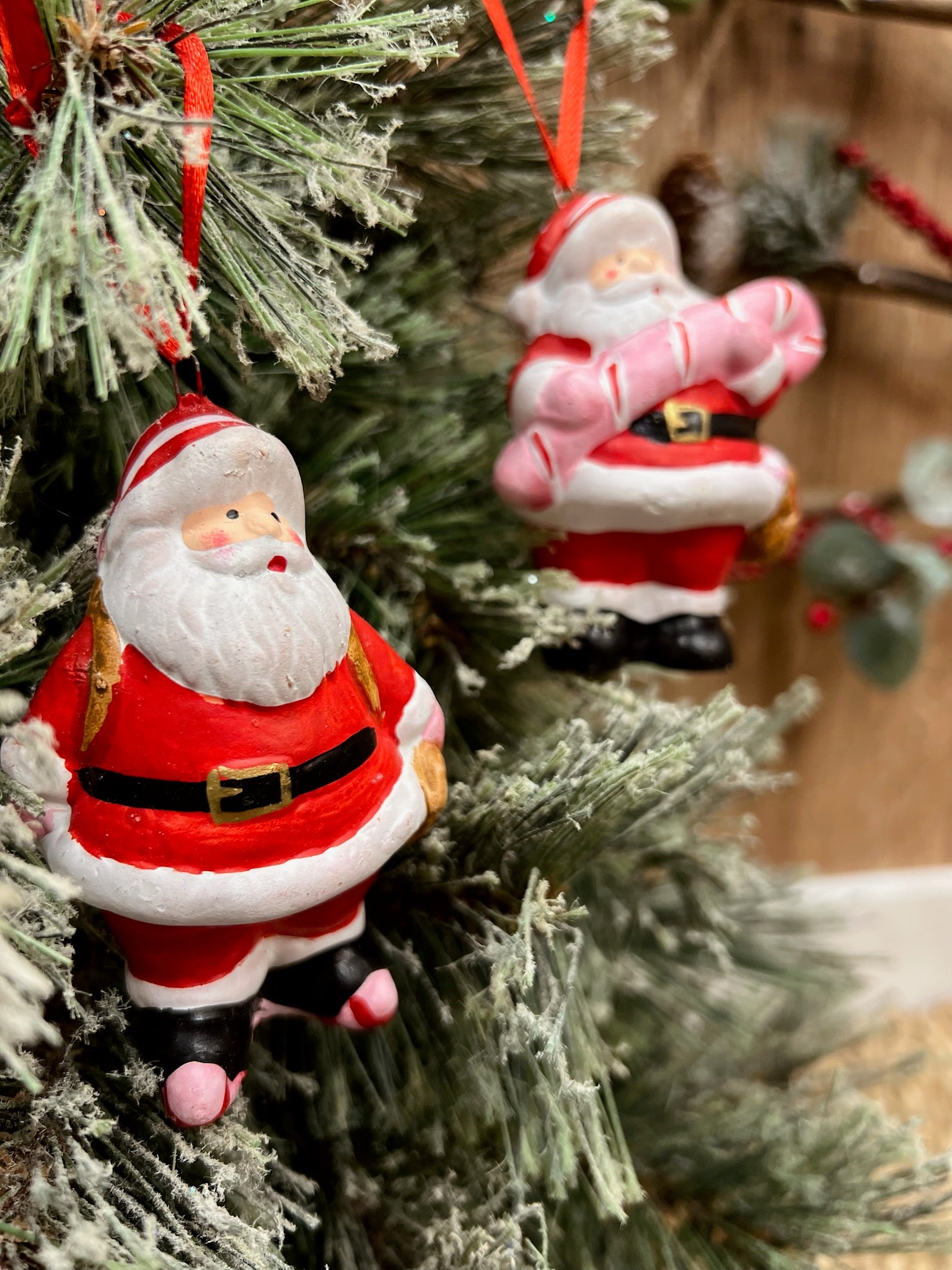 Santa de Cerámica para Colgar