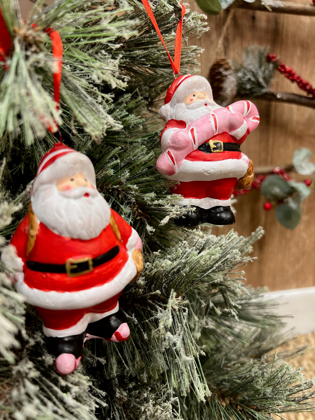 Santa de Cerámica para Colgar