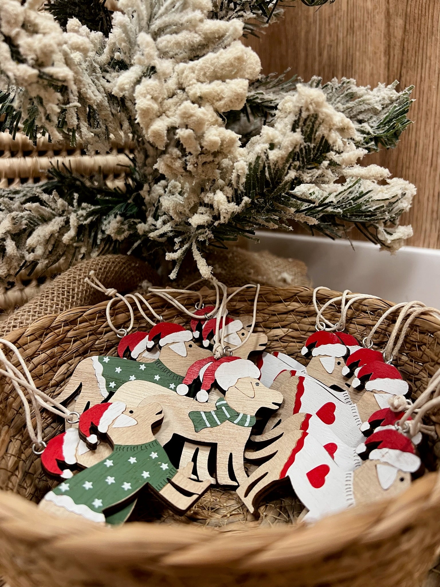 Perritos de Madera para Colgar