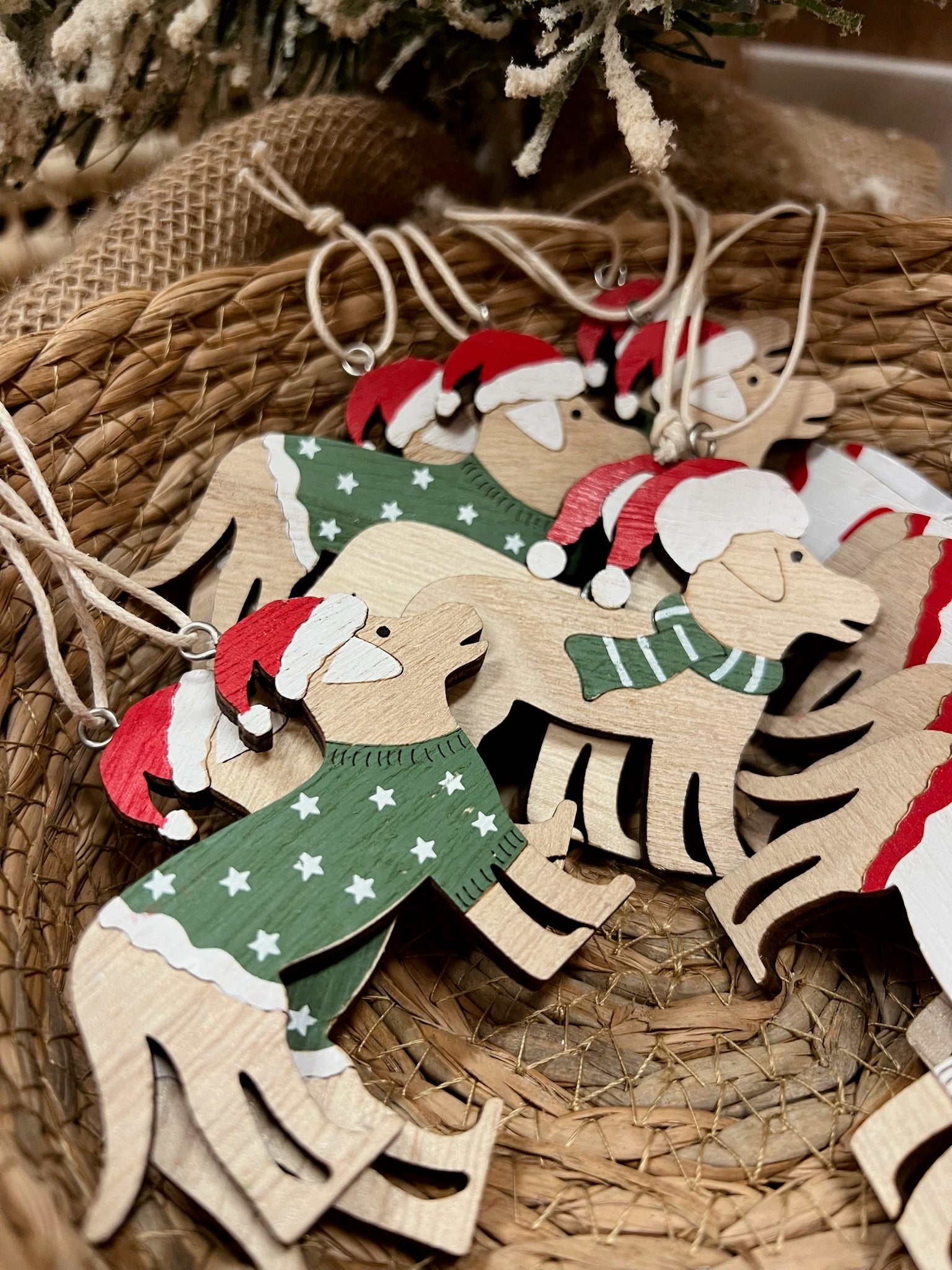 Perritos de Madera para Colgar