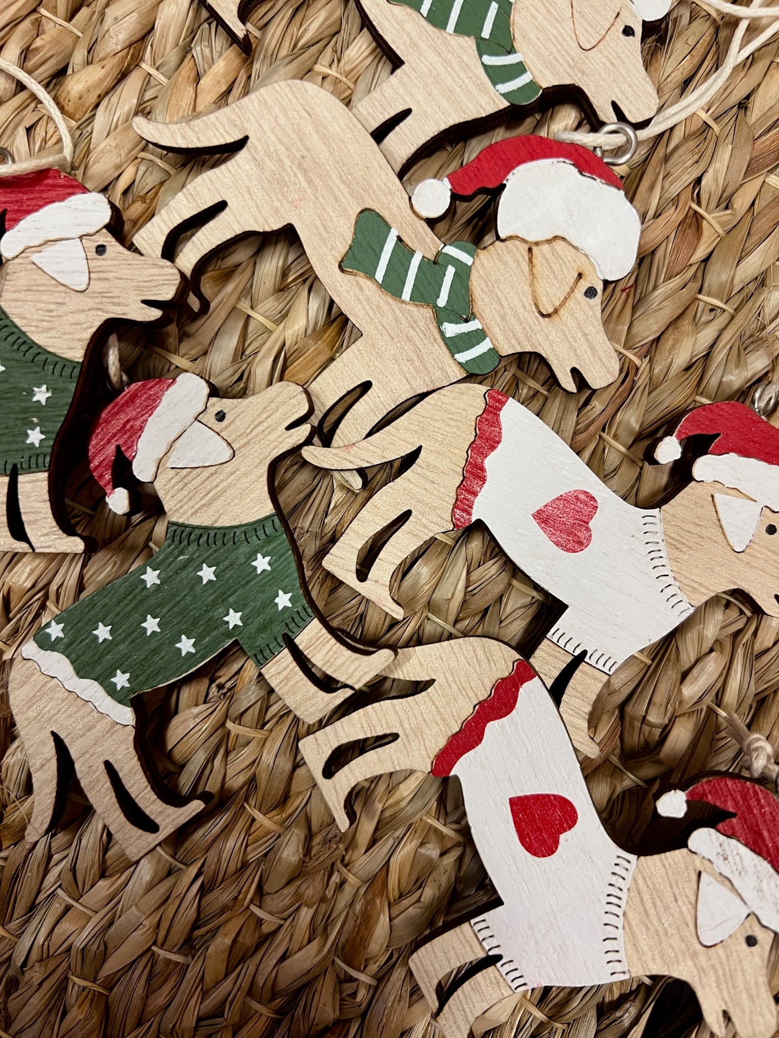 Perritos de Madera para Colgar