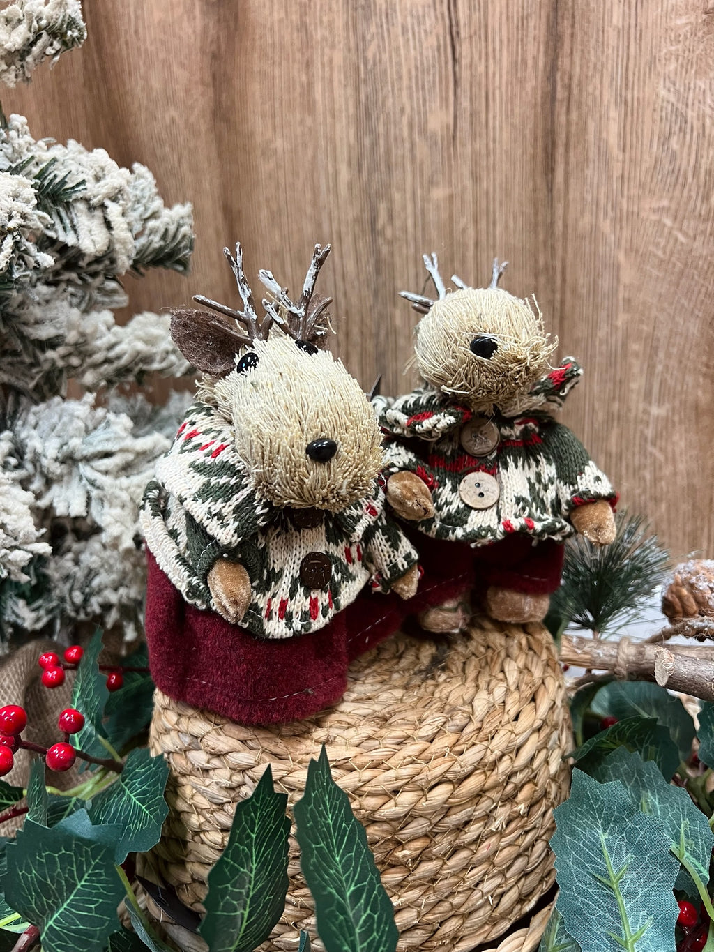 Figura Reno con ropa invernal