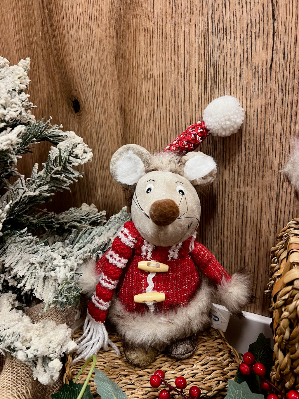 Figura Ratón Navideño 🐭🎄