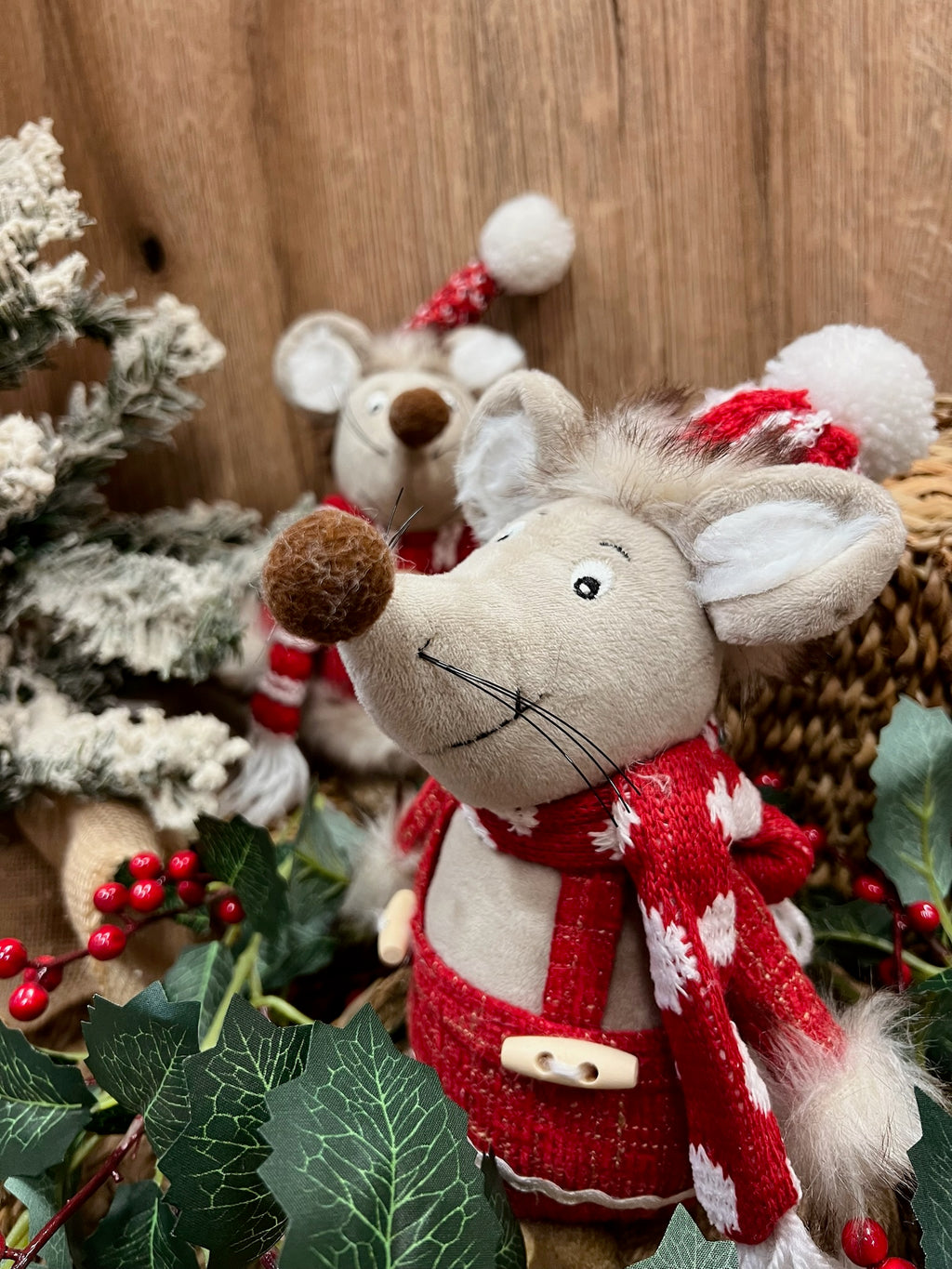 Figura Ratón Navideño 🐭🎄