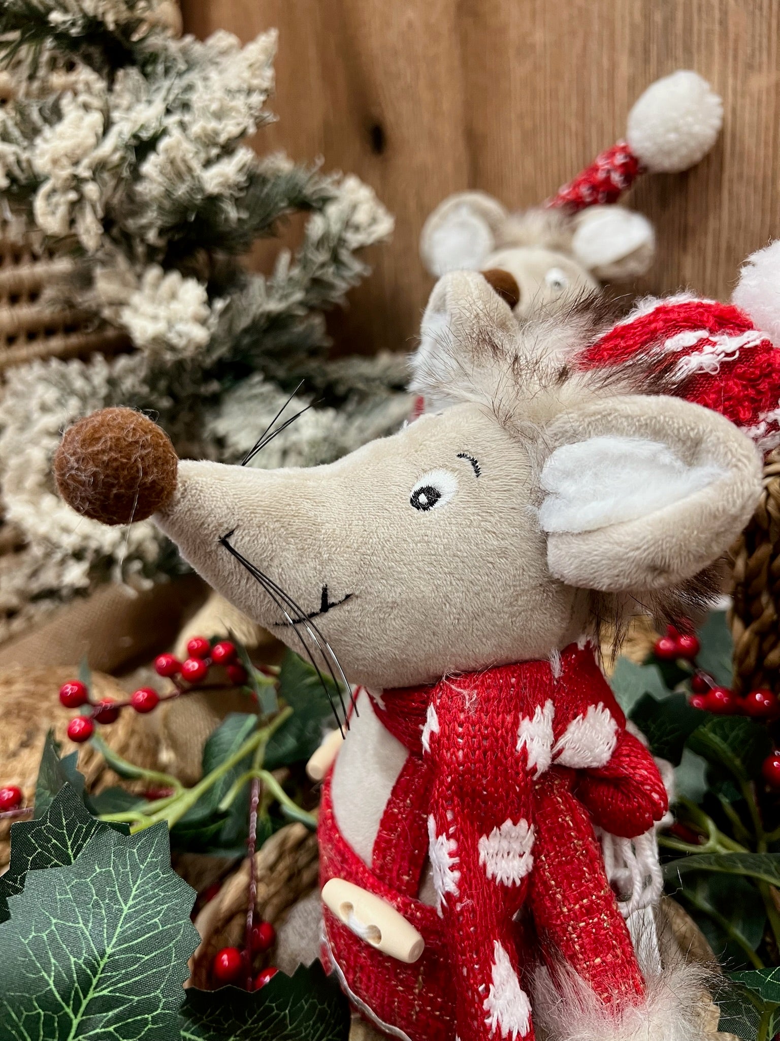 Figura Ratón Navideño 🐭🎄