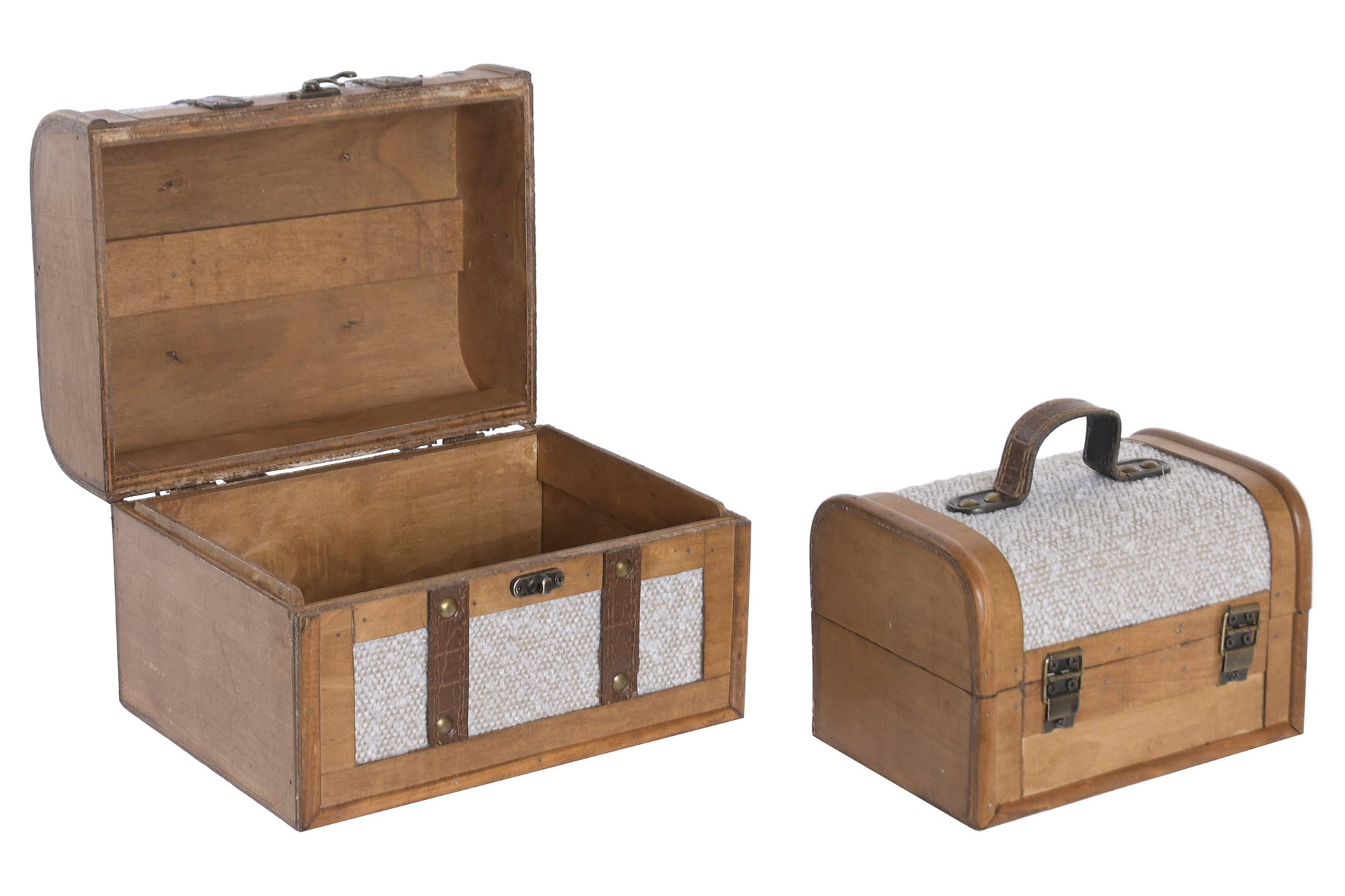 Caisse/coffre en bois et polyester