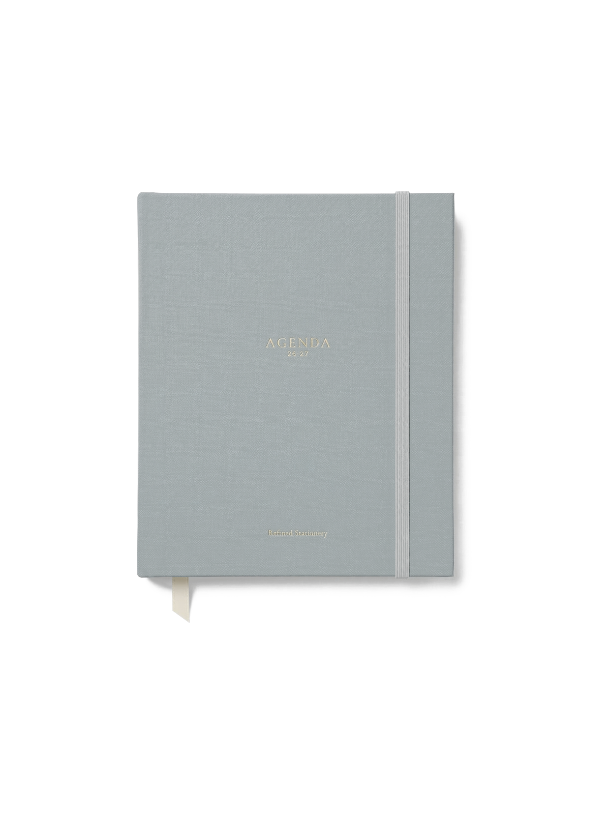 Agenda Misty Blue 2026-2027 – Entelada en Lino 📒✨