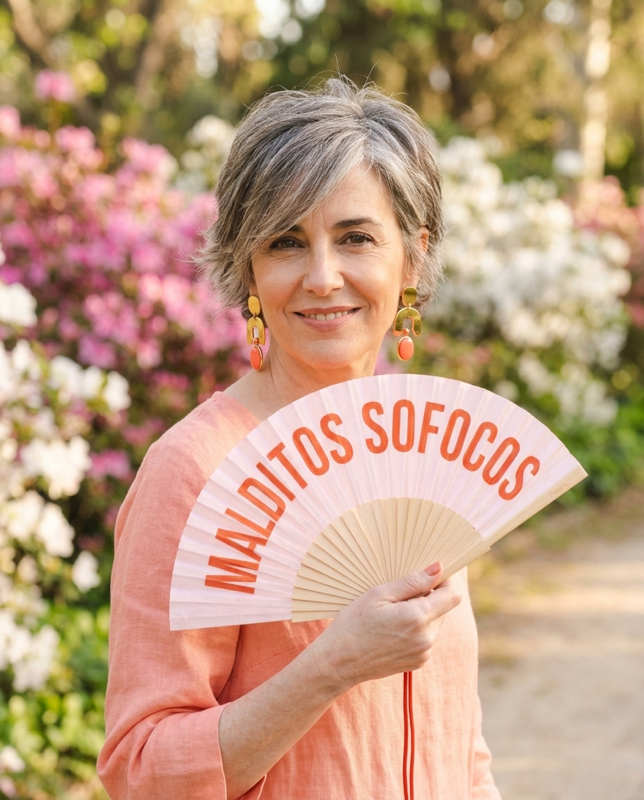 Abanico “Malditos sofocos” 🔥💃