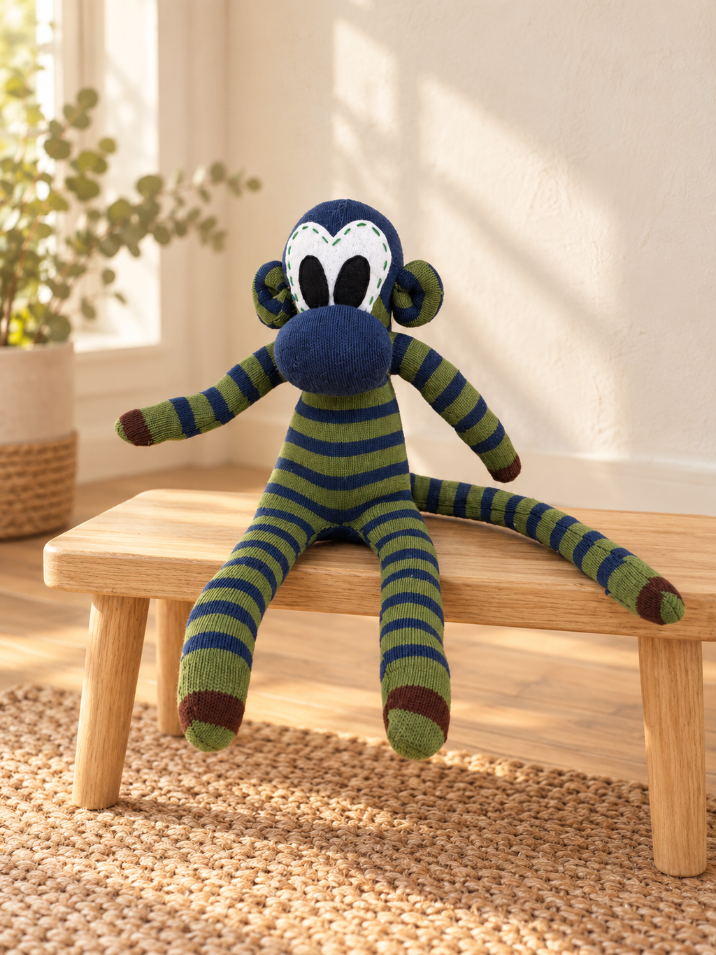 Mono de Calcetines Artesanal – Chisporreta Becky 🐒🧵