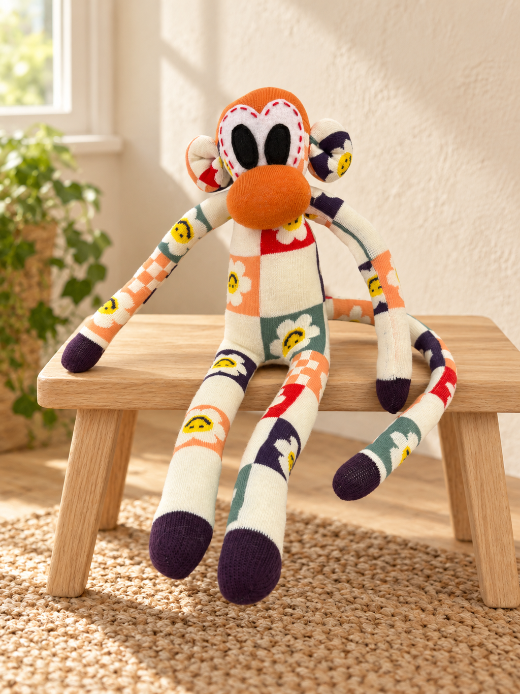Mono de Calcetines Artesanal – Chisporreta Becky 🐒🧵