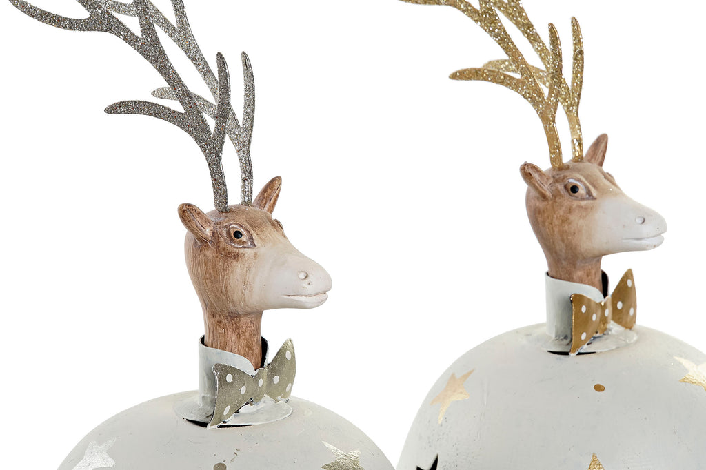 Figura Reno de metal con estrella ✨🦌