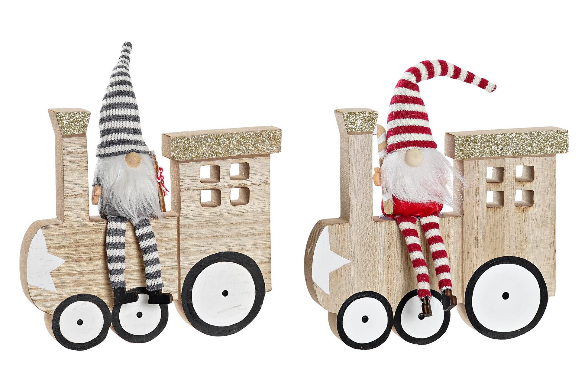 🚂 Decoración tren con duendes🎅✨