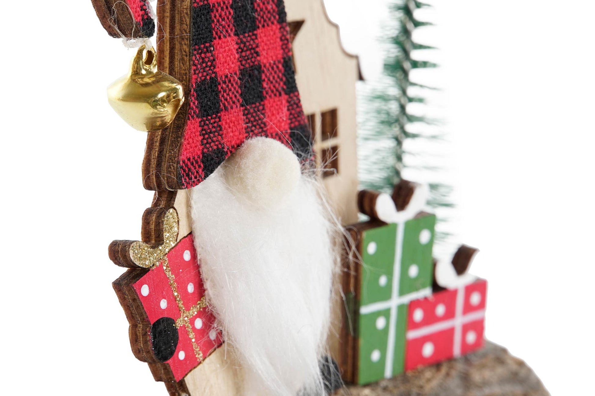 Gnomo con casa y árbol 🎄✨