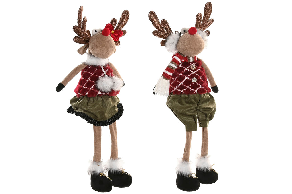 Figura Reno Navideño con ropa invernal 🦌✨