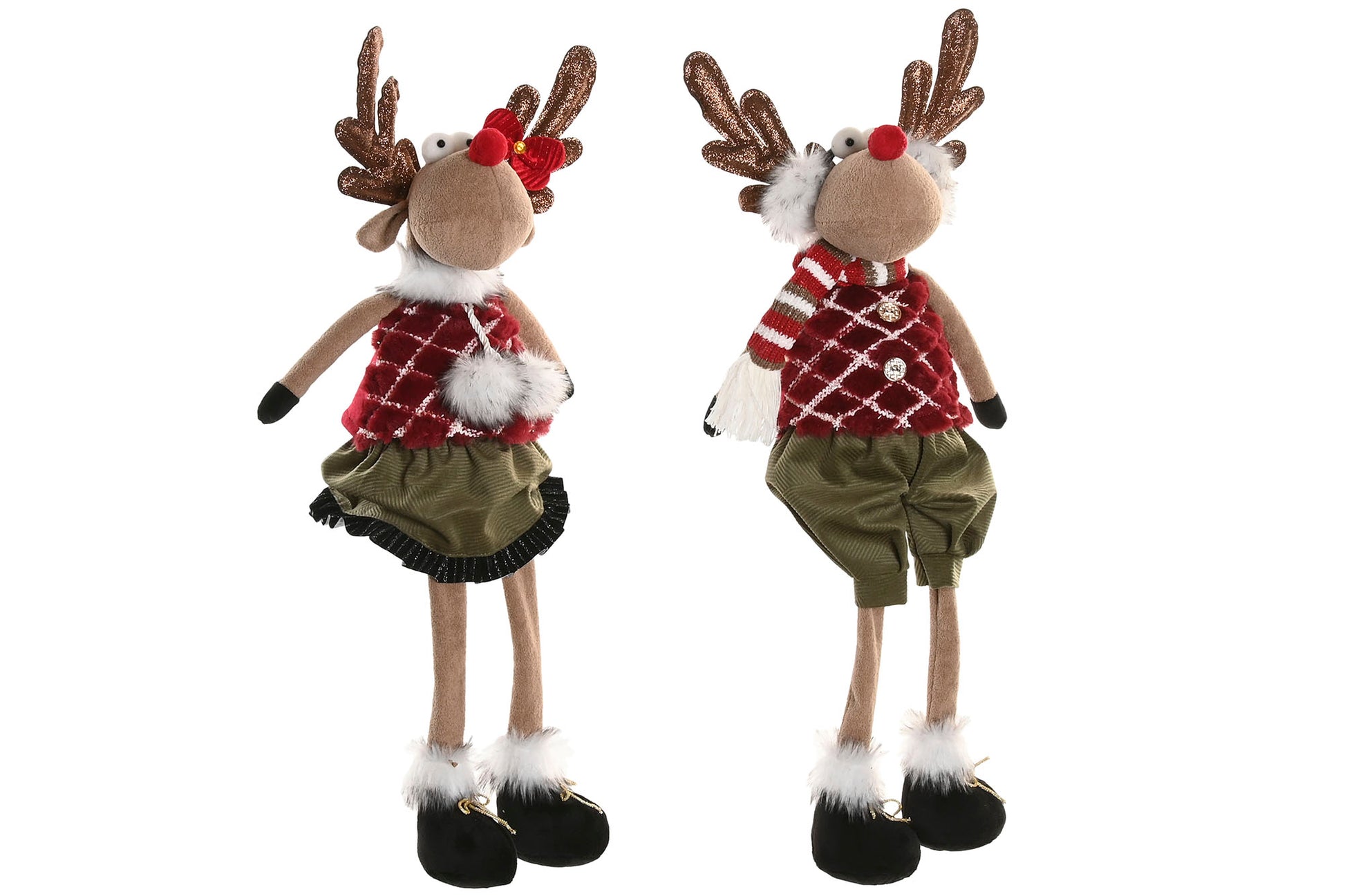 Figura Reno Navideño con ropa invernal 🦌✨