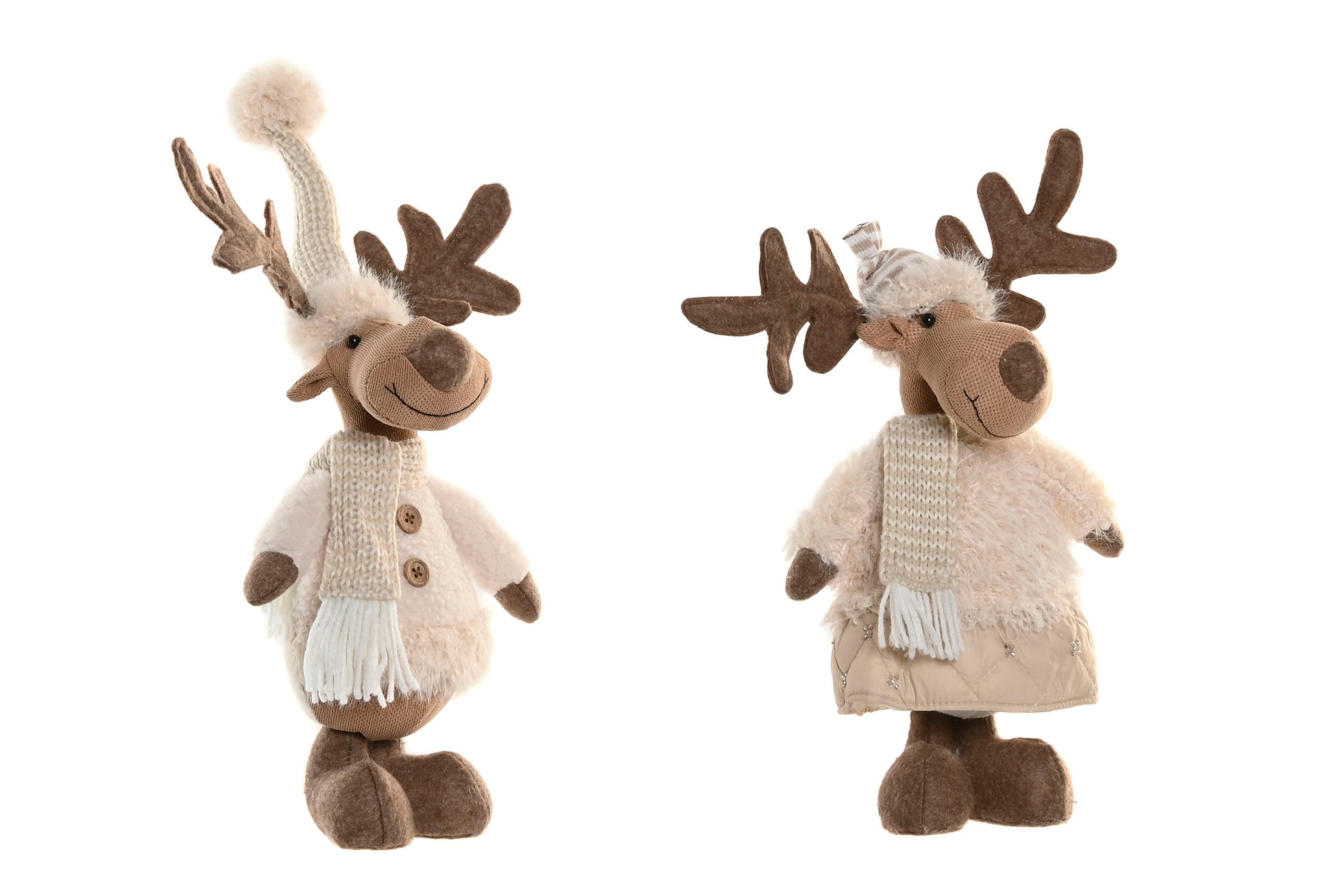 Figura Reno beige con bufanda 🦌✨