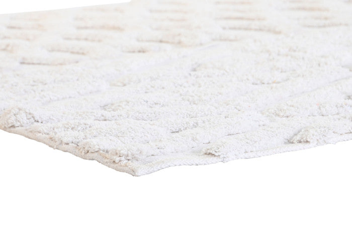 Alfombra de Algodón “Rombos Blancos”