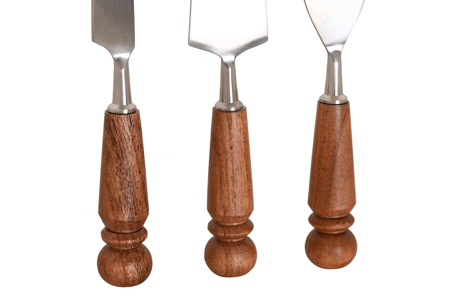 Set de Cuchillos para Queso – 3 Piezas Acacia & Acero Inoxidable 🧀🪵✨