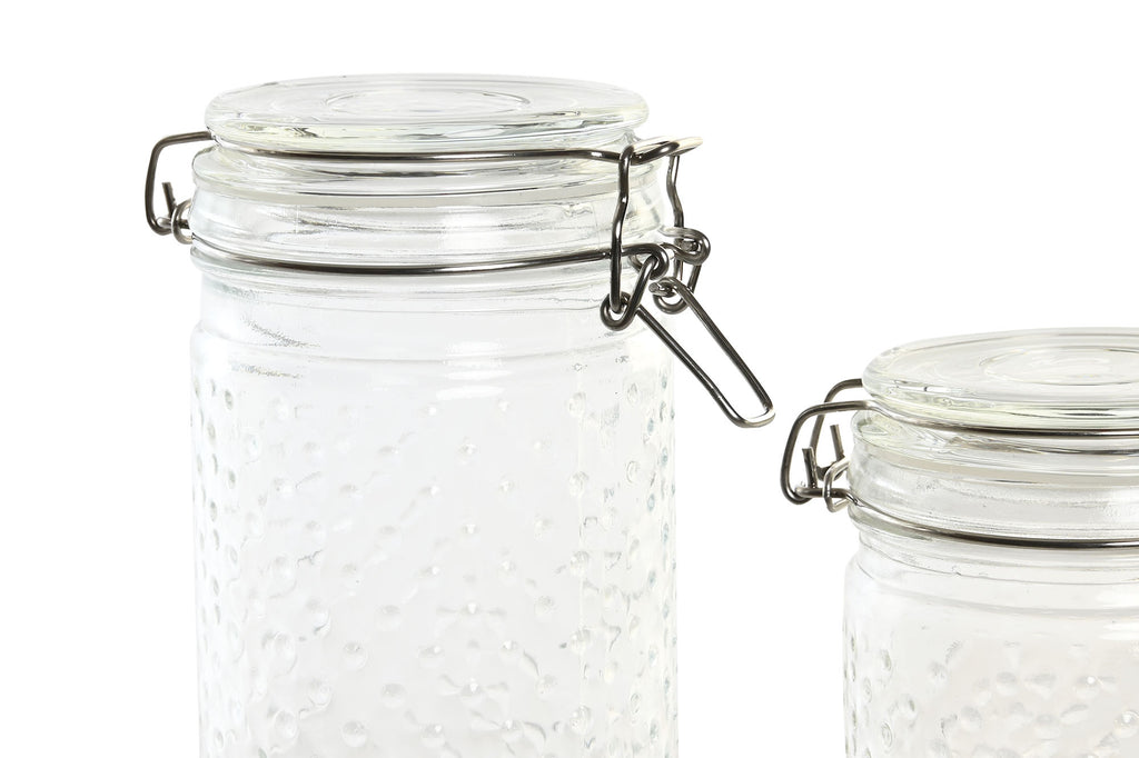 Set de 4 Botes de Cristal Clear Dot ✨🥣