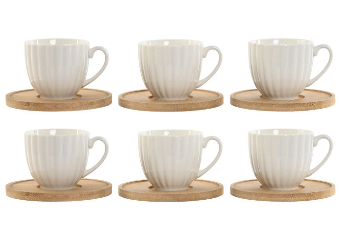 Set de Café “Porcelana & Bambú” 220ml