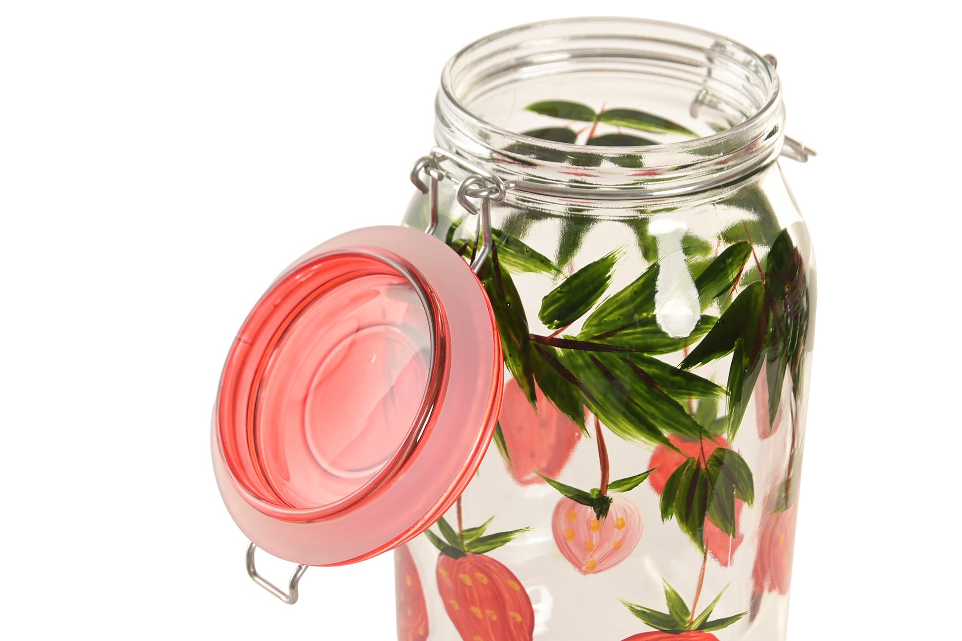 Lot de 3 bocaux en verre Motif Fraises 🍓