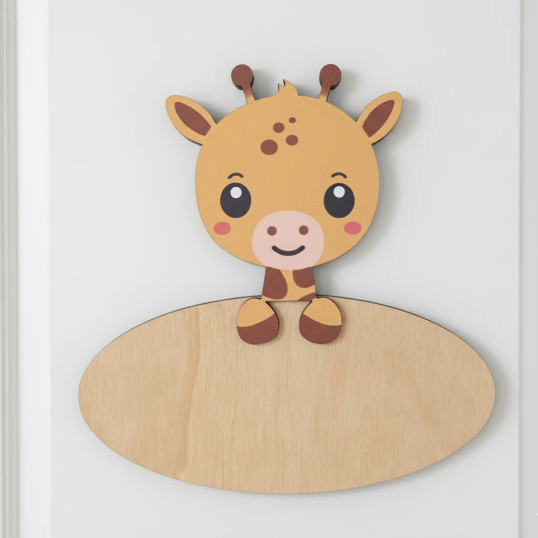 Placa Jirafa Personalizada