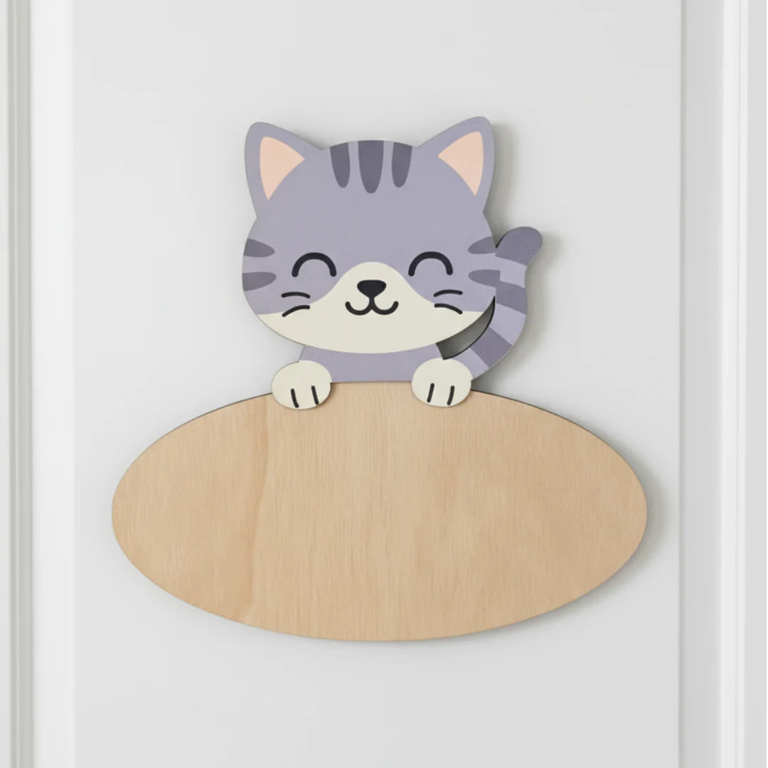 Placa Gato Personalizada