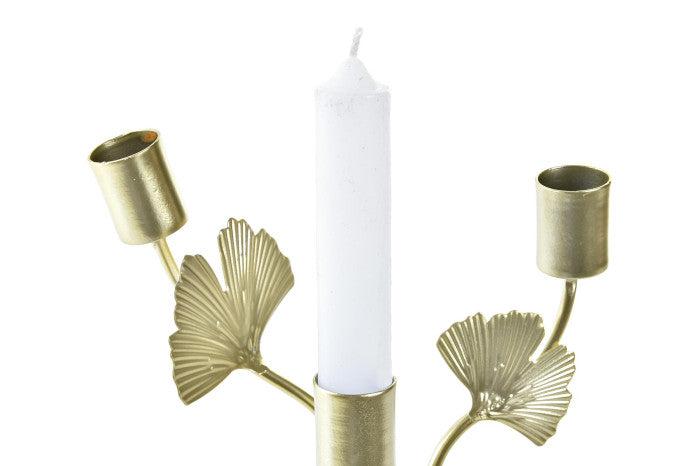 Candelabro metálico “Ginkgo”