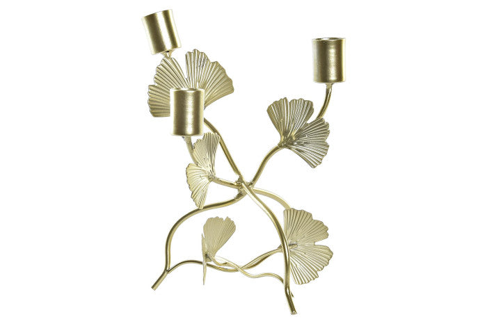 Candelabro metálico “Ginkgo”