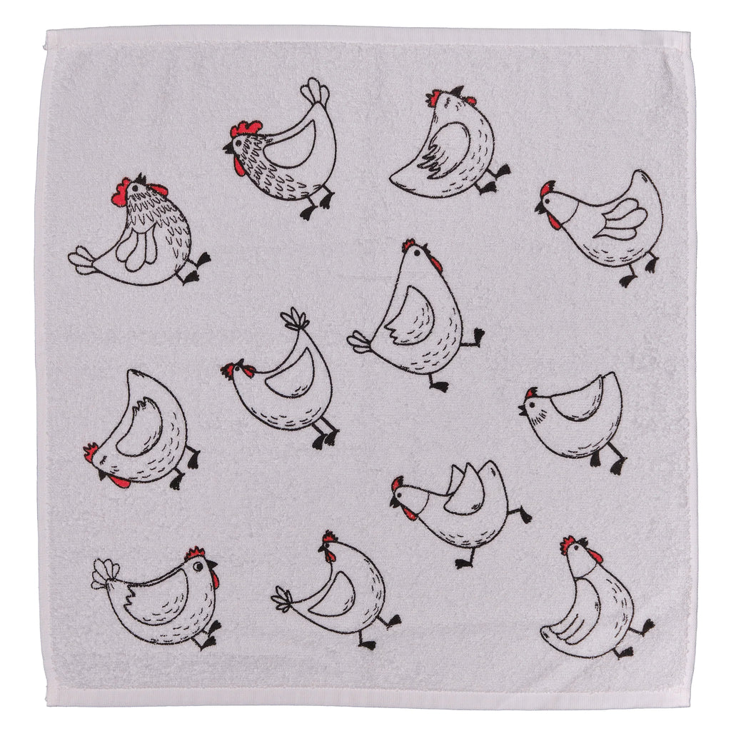 Gallinas y gallos paño de cocina