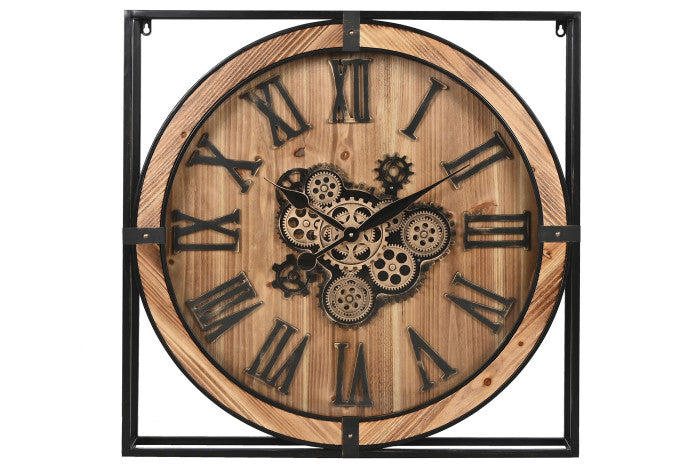 Reloj de pared grande hierro
