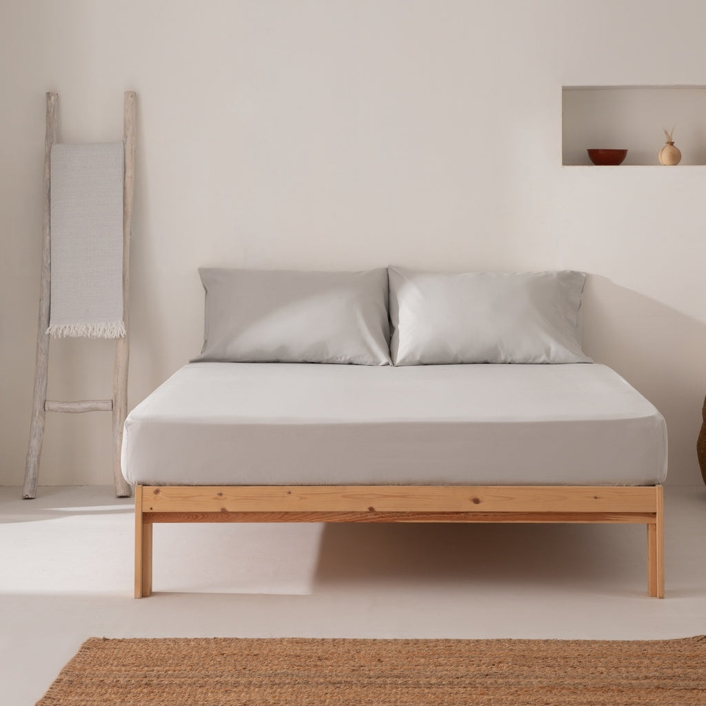 Sábana bajera ajustable 100% algodón 🛏️🌿